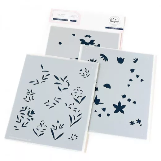 Pinkfresh Studio Stencils - Print Shop: Modern Botanicals