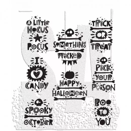 Cling Stamps by Tim Holtz - Halloween Whatnots