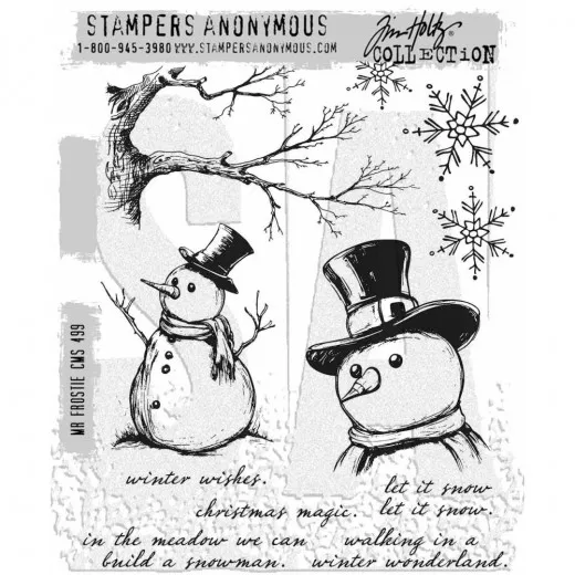 Cling Stamps by Tim Holtz - Mr. Frostie