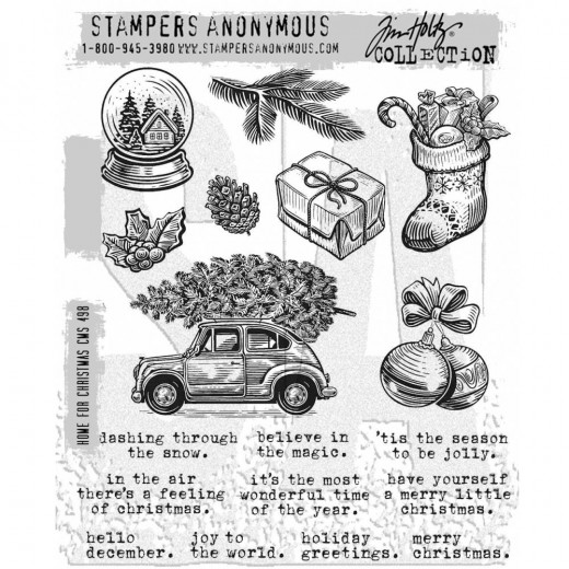 Cling Stamps Tim Holtz - Home For Christmas