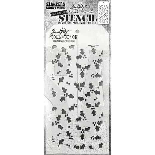 Tim Holtz Layered Stencil - Tiny Holly