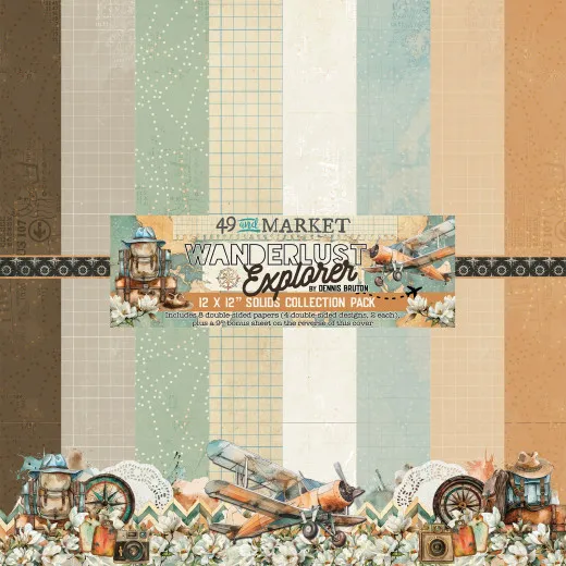 Wanderlust Explorer - Solids - 12x12 Collection Pack