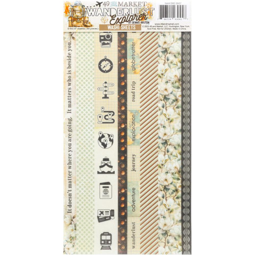 49 And Market - Wanderlust Explorer - Washi Tape Sheet