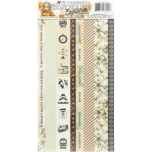 49 And Market - Wanderlust Explorer - Washi Tape Sheet