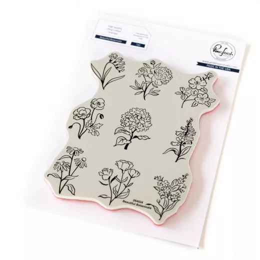 Pinkfresh Studio Cling Stamps - Beautiful Botanicals