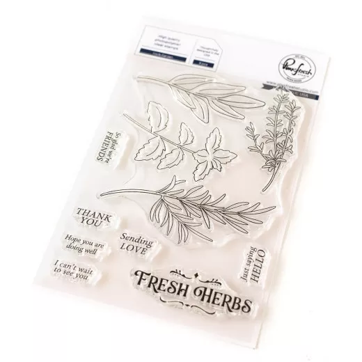 Pinkfresh Studio - Clear Stamps - Herb Garden