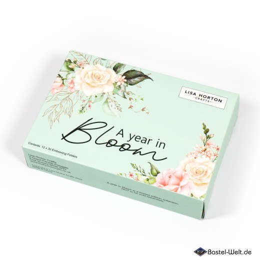 Lisa Horton Crafts - Limited Edition Embossing Folders -A Year In Bloom - 2025