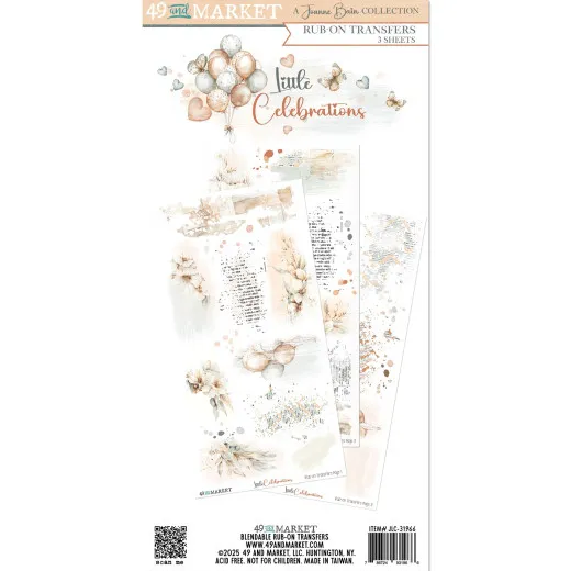 49 And Market - 6x12 Rub-On Transfer - Little Celebrations