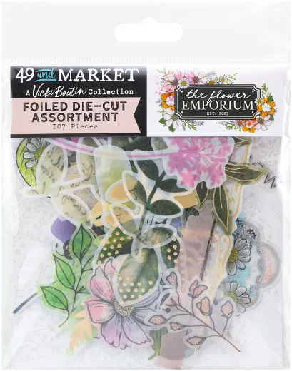 49 And Market - Foiled Die-Cuts - The Flower Emporium