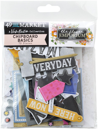Chipboard Set - Basics - The Flower Emporium