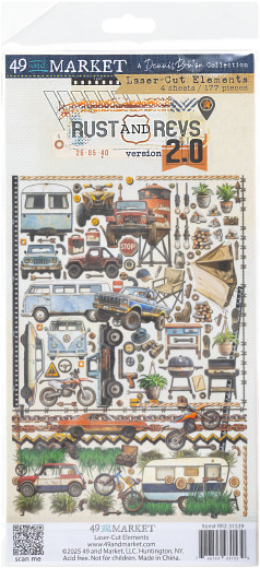 49 and Market - Rust & Revs 2.0 - Elements - Laser Cut Outs