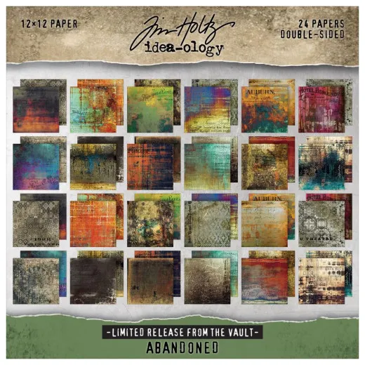 Tim Holtz Paper Stash 2025 Vault Release 12X12 - Abandoned