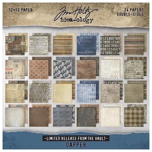 Tim Holtz Paper Stash 2025 Vault Release 12X12 - Dapper