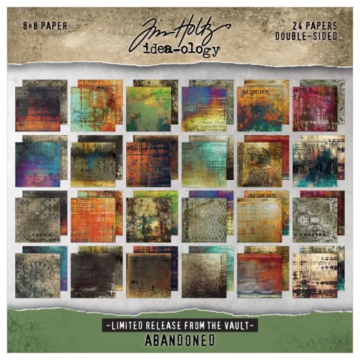 Tim Holtz Paper Stash 2025 Vault Release 8X8 - Abandoned