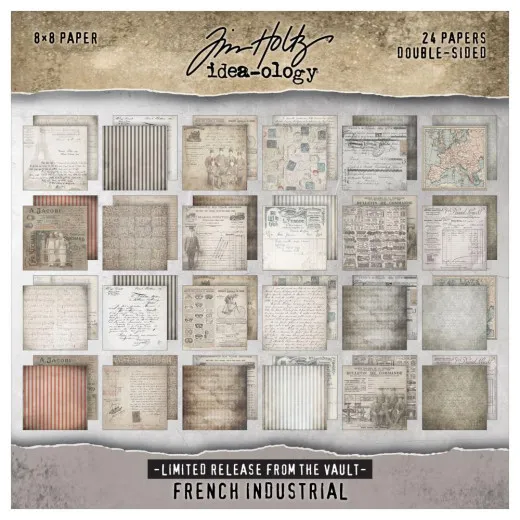 Tim Holtz Paper Stash 2025 Vault Release 8X8 - French Industrial