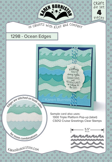 Karen Burniston Die - Ocean Edges