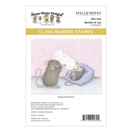Cling Stamps - House Mouse - Bundle Of Joy
