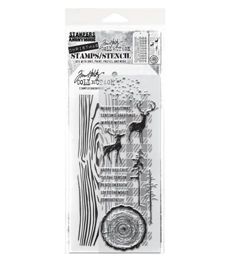 Tim Holtz Mixed-Media Stamps & Stencil - Set #57 - Great Outdoors