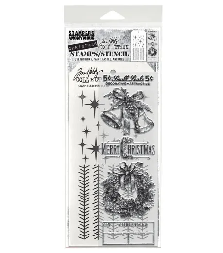 Tim Holtz Mixed-Media Stamps & Stencil - Set #77 - Department Store