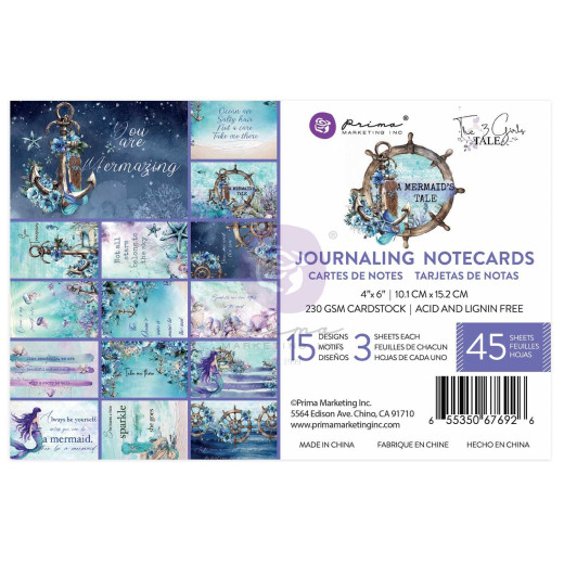 A Mermaid's Tale - Journaling Cards 4x6