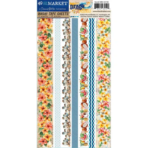 49 And Market - Beach Vibes - Washi Tape Sheet