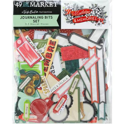 49 and Market - Mistletoe And Memories - Die-Cuts Elements - Journaling