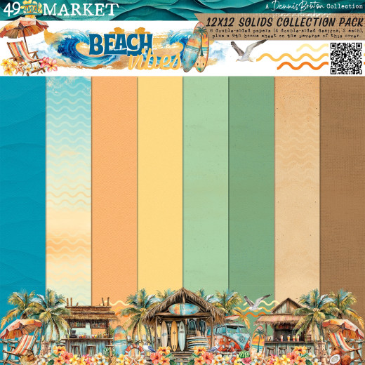 Beach Vibes - Solids - 12x12 Collection Pack