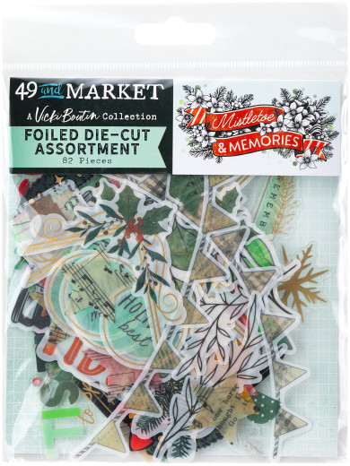 49 And Market - Foiled Die-Cuts - Mistletoe And Memories