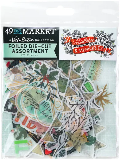 49 And Market - Foiled Die-Cuts - Mistletoe And Memories