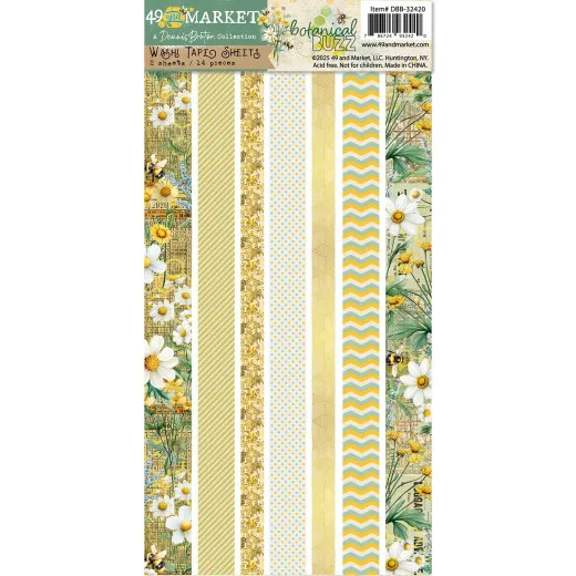49 And Market - Botanical Buzz - Washi Tape Sheet