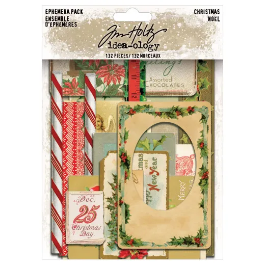 Tim Holtz - Idea-Ology - Ephemera Pack - Christmas 2025