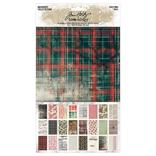 Tim Holtz - Idea-Ology - Backdrops - Christmas 2025