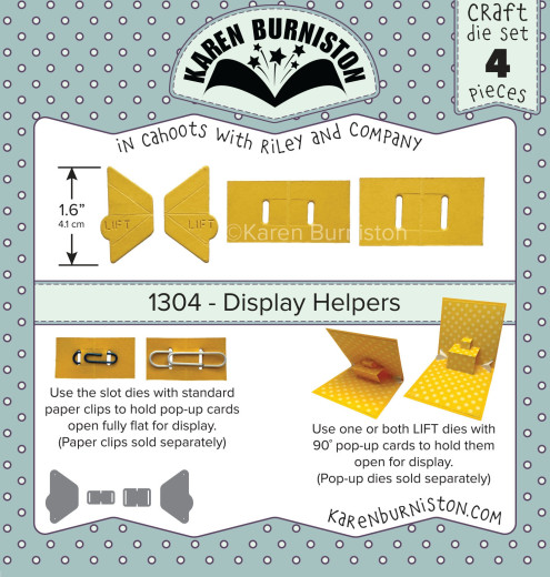 Karen Burniston Die - Display Helpers & Stamp
