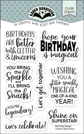 Karen Burniston - Clear Stamps - Birthday Magic