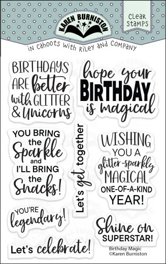 Karen Burniston - Clear Stamps - Birthday Magic