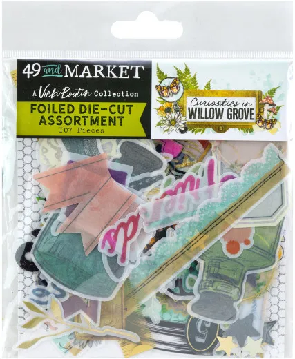 49 and Market - Curiositites In Willow Grove - Foiled Die-Cut Assortment