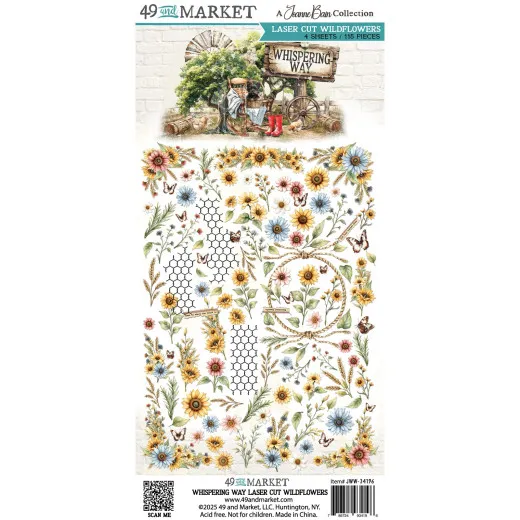 49 and Market - Whispering Way - Wildflowers - Laser Cut Outs