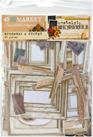 49 And Market - Nostalgic Memories - Ephemera and Frames-Set