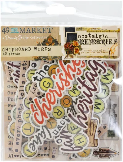 Chipboard Set - Nostalgic Memories