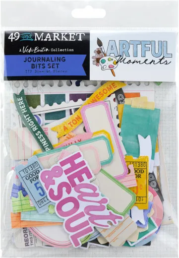 49 and Market - Artful Moments - Die-Cuts Journaling Bits