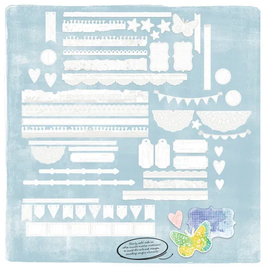 49 and Market - Irresistible - Die-Cuts Borders