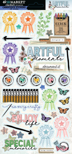 49 And Market - Cardstock Stickers - Artful Moments