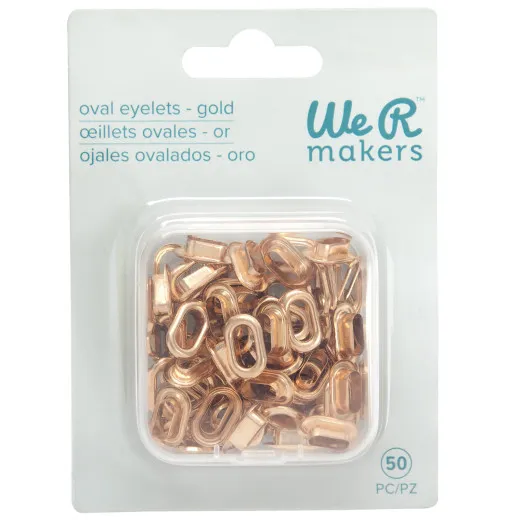 We R Makers - Crop-A-Dile Oval Eyelets - Gold