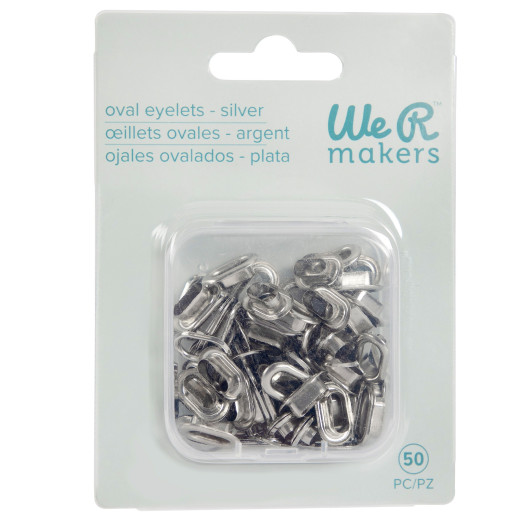 We R Makers - Crop-A-Dile Oval Eyelets - Silver