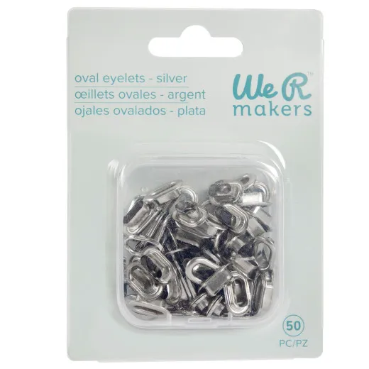 We R Makers - Crop-A-Dile Oval Eyelets - Silver