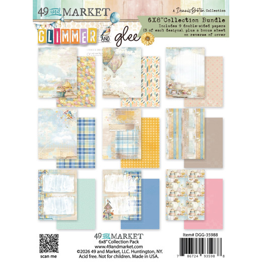 49 And Market - Glimmer and Glee - 6x8 Collection Pack