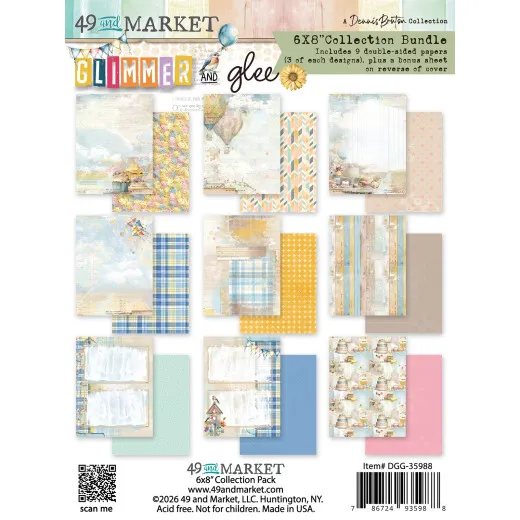 49 And Market - Glimmer and Glee - 6x8 Collection Pack