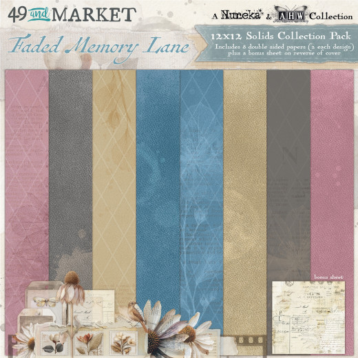 Faded Memory Lane - Solids - 12x12 Collection Pack