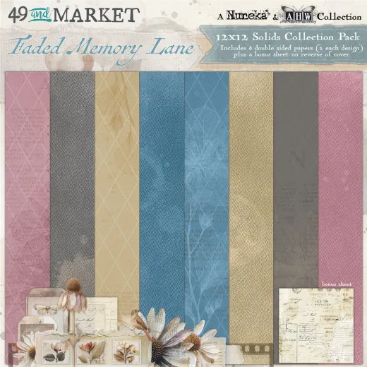 Faded Memory Lane - Solids - 12x12 Collection Pack