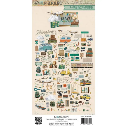49 and Market - Travel Diaries - Laser Cut Outs - Elements